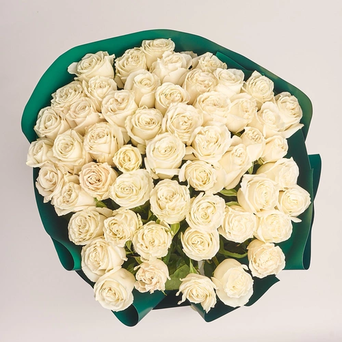 Product image Bouquet of 51 Roses Playa Blanca, packaging: Green, vendor code: 3173