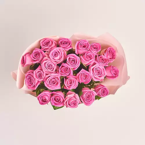 Product image Bouquet of 25  Roses Aqua, packaging: Composite light pink, vendor code: 3178