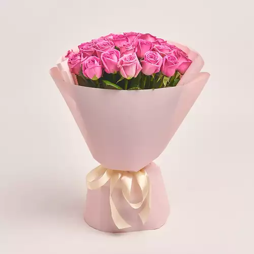 Product image Bouquet of 25  Roses Aqua, packaging: Composite light pink, vendor code: 3178