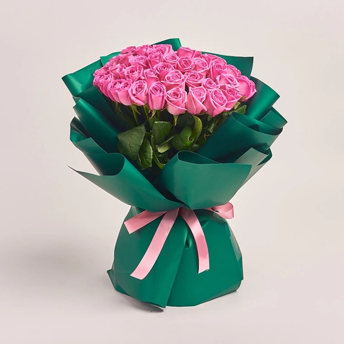 Product image Bouquet of 51  Roses Aqua, packaging: Green, vendor code: 3179