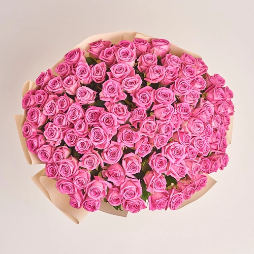 Product image Bouquet of 101 Roses Aqua, packaging: Kafin cream, vendor code: 3180