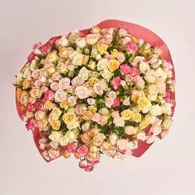 Букет 51 Троянда Спрей Мікс