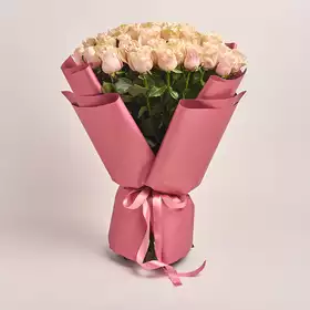 Bouquet of 51 Roses Pink Mondial