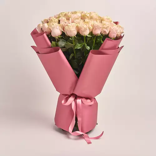 Product image Bouquet of 51 Roses Pink Mondial, packaging: Coral, vendor code: 3200