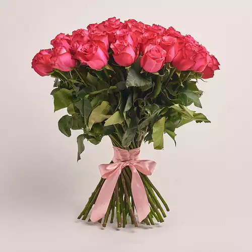 Product image Bouquet of 51 Ruspberry Roses, packaging: Without packaging, vendor code: 3202