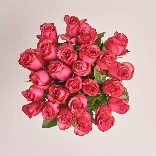 Product image Bouquet of 25 Ruspberry Roses, packaging: Without packaging, vendor code: 3203