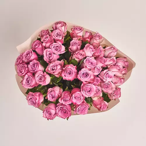 Product image Bouquet of 51 Purple Roses, packaging: Powder, vendor code: 3204