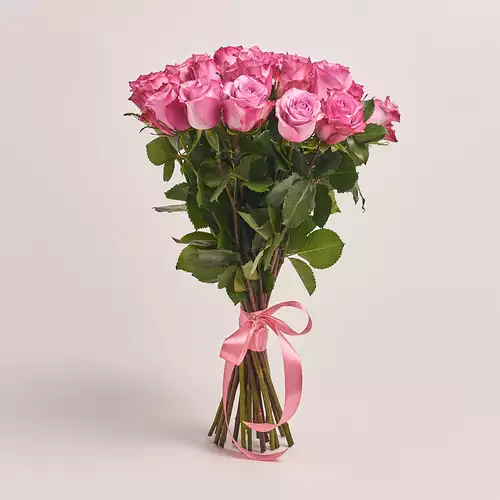 Product image Bouquet of 25 Purple Roses, packaging: Without packaging, vendor code: 3205