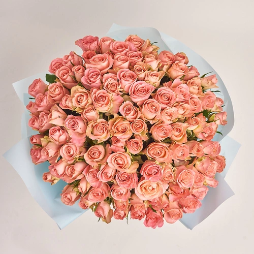 Product image Bouquet 101 Roses Hermosa, packaging: Blue, vendor code: 3232