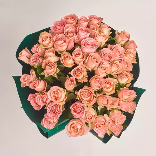 Product image Bouquet 51 Roses Hermosa, packaging: Green, vendor code: 3233