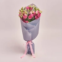 Bouquet of 5 Pink Eustomas