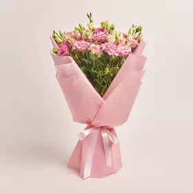 Bouquet of 15 Light Pink Eustomas