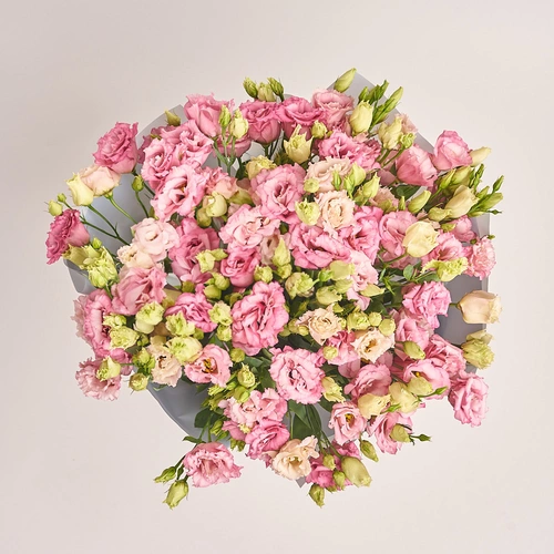 Product image Bouquet of 25 Light Pink Eustomas], packaging: Gray, vendor code: 3260