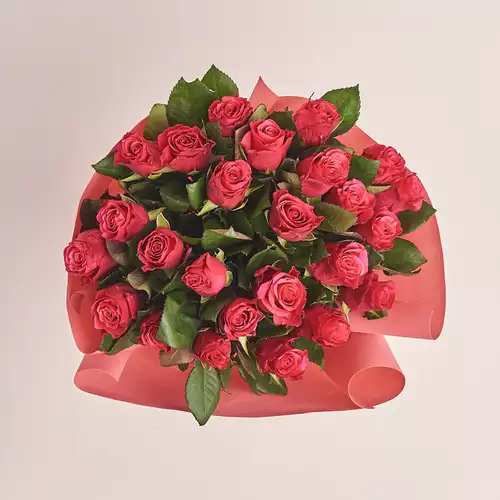 Product image Bouquet of 25 Roses Tacazzi, packaging: Kafin rust, vendor code: 3270