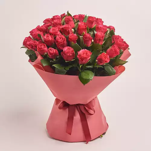 Product image Bouquet of 51 Roses Tacazzi, packaging: Kafin rust, vendor code: 3271