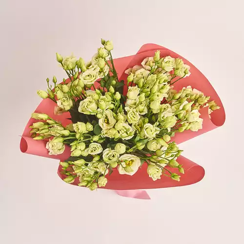 Product image Bouquet of 15 Creen Eustomas, packaging: Kafin rust, vendor code: 3280