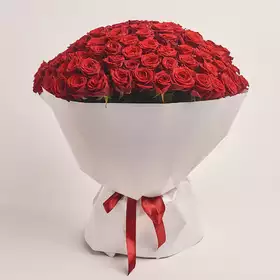 Букет 101 Червона троянда Ред Наомі