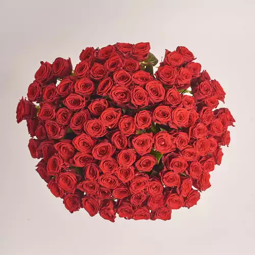 Product image Bouquet 101 Roses Red Naomi, packaging: Without packaging, vendor code: 3328