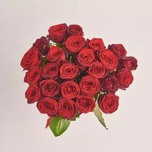 Product image Bouquet 25 Roses Red Naomi, packaging: Without packaging, vendor code: 3337