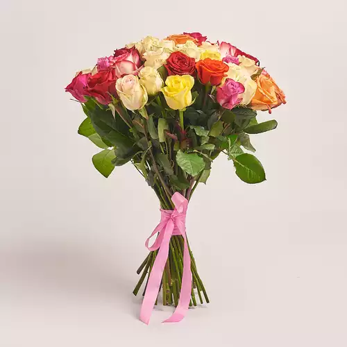 Изображение товара Букет 51 Роза Микс, упаковка: Без упаковки	, артикул: 2384