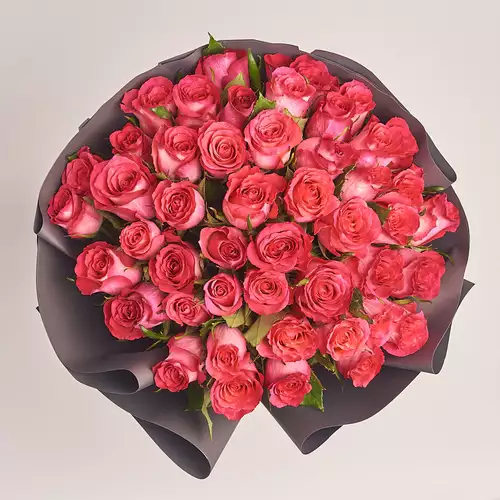 Product image Bouquet of 51 Roses Nicolette, packaging: 
Graphite, vendor code: 3365