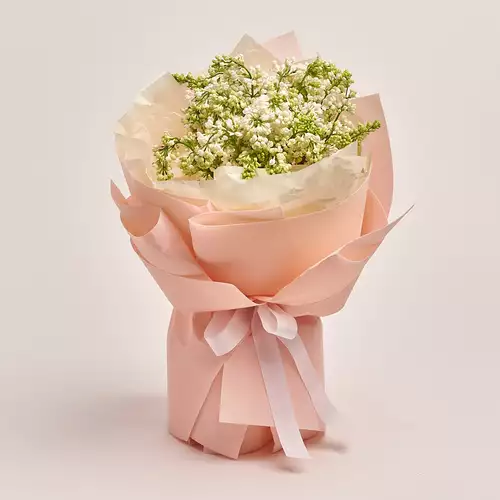 Product image Bouquet of 5 Lilacs bunches, packaging: Kafin rose, vendor code: 3370