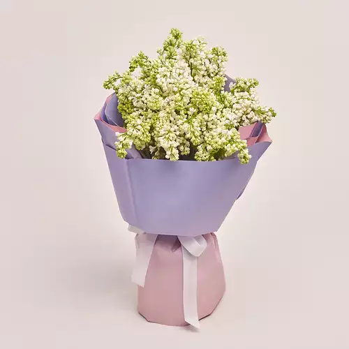 Product image Bouquet of 9 Lilacs bunches, packaging: Gradiens violet, vendor code: 3371