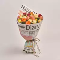 Bouquet of 25 Mixed Roses
