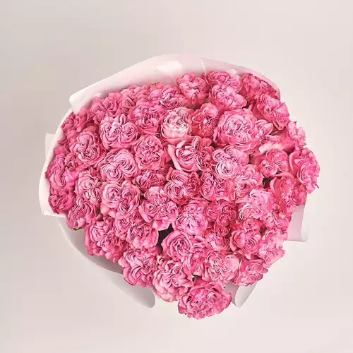Product image Bouquet of 51 Roses Country Blues, packaging: White, vendor code: 3383