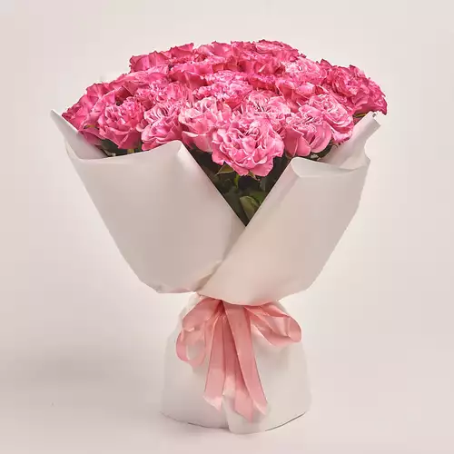 Product image Bouquet of 51 Roses Country Blues, packaging: White, vendor code: 3383