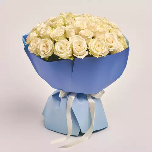 Product image Bouquet of 51 Roses Adalonia, packaging: Gradiens blue, vendor code: 3387