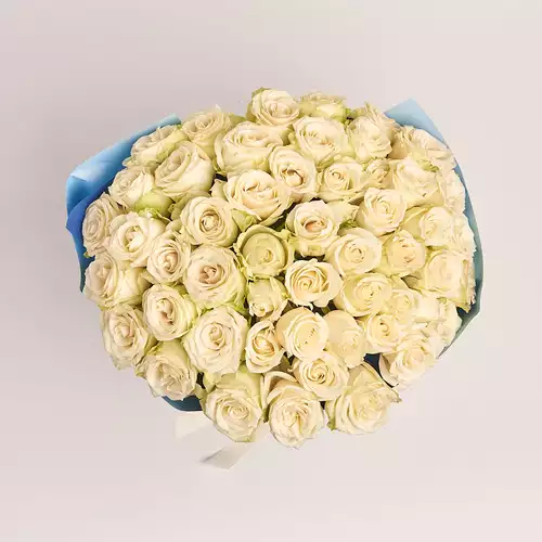 Product image Bouquet of 51 Roses Adalonia, packaging: Gradiens blue, vendor code: 3387