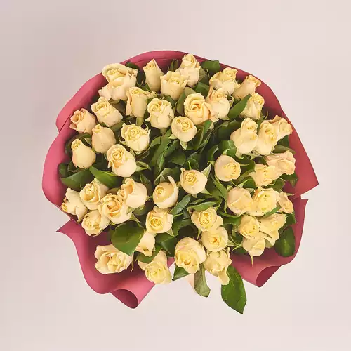 Product image Bouquet of 51 Roses Pearl Takazzi, packaging: Coral, vendor code: 3389