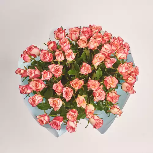 Product image Bouquet of 51 Roses Spark Condor, packaging: Blue, vendor code: 3399