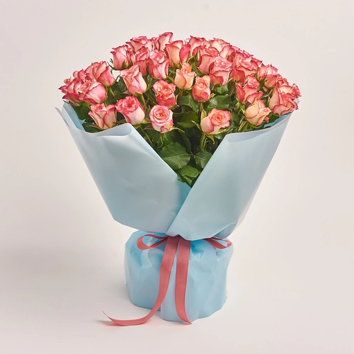 Product image Bouquet of 51 Roses Spark Condor, packaging: Blue, vendor code: 3399