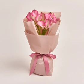 Bouquet of 15 Pink Callas