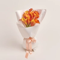 Bouquet of 9 Orange Callas