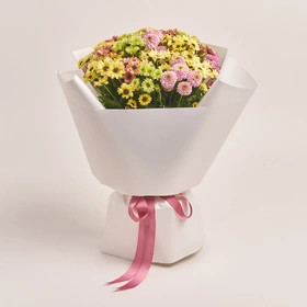 Bouquet of 25 Chrysanthemums Santinі Mix