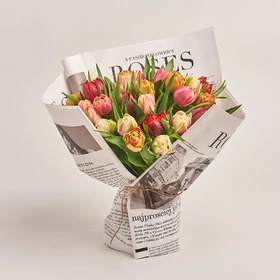 Bouquet 35 Рeony tulips mix
