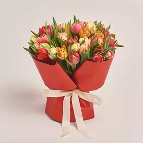 Bouquet 45 Рeony tulips mix