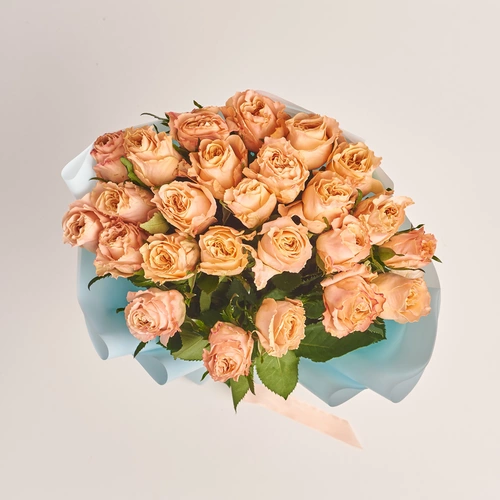 Product image Bouquet of 25 Shimmer Roses, packaging: Blue, vendor code: 3487