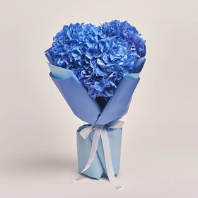 Bouquet of 3 Blue Hydrangeas