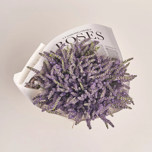 Product image Bouquet of Lavender M, packaging: Newspaper, vendor code: 3522