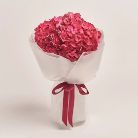 Bouquet of 7 Red Hydrangeas