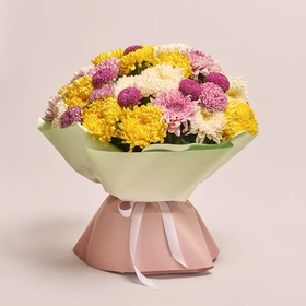 Bouquet of 51 Single Chrysanthemums Mix