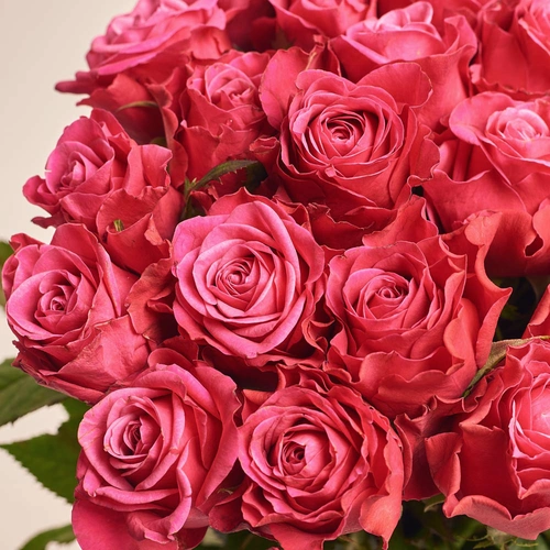 Изображение товара Букет 25 Роз Сюзан, упаковка: Серая, артикул: 3557