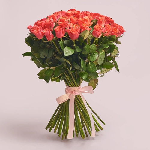 Product image Bouquet of 51 Roses Pink Tacazzi, packaging: Without packaging, vendor code: 3558