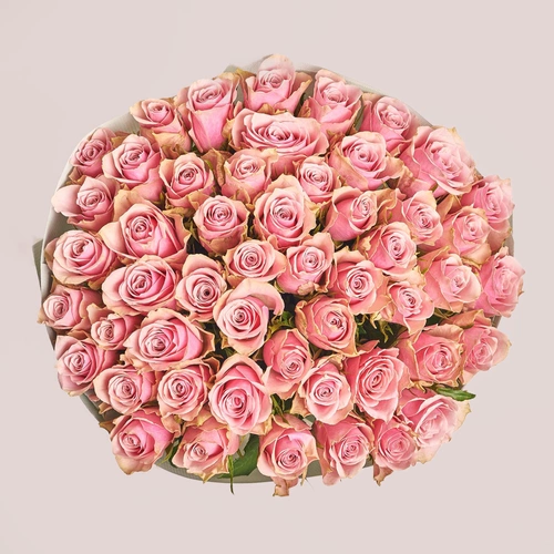 Product image Bouquet of 51 Roses Athena Royal, packaging: Gradiens light blue, vendor code: 3559