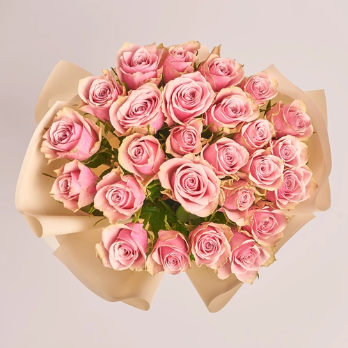 Product image Bouquet of 25 Roses Athena Royal, packaging: Peach, vendor code: 3562