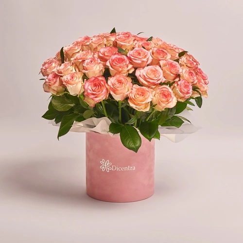 Product image Box of 51 Jumilia Roses, packaging: Pink, vendor code: 3566